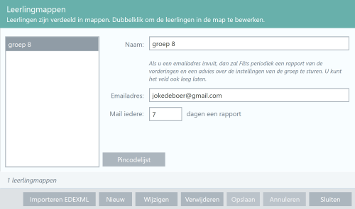 Mail resultaten Flits 4